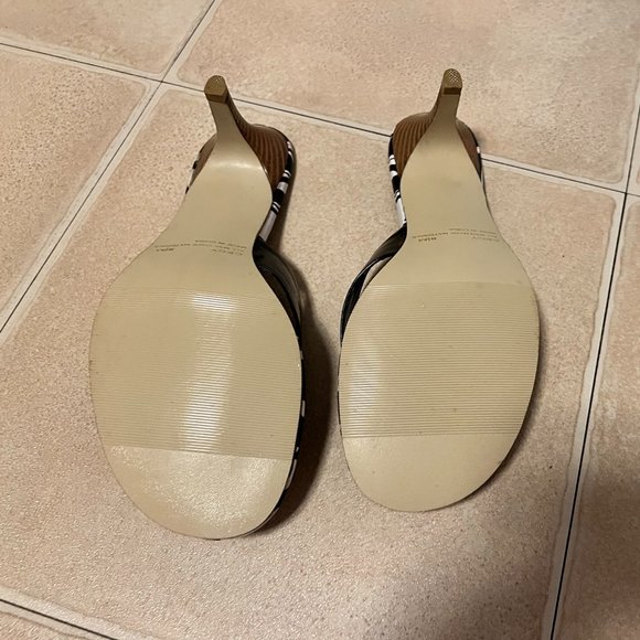 Rampage Thong Heel Sandal - Black and White - 8.5 - Picture 3 of 3